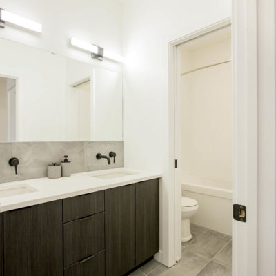 Modern Infill Staged Bathroom