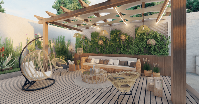 creating outdoor oasis backyard patio furniture image